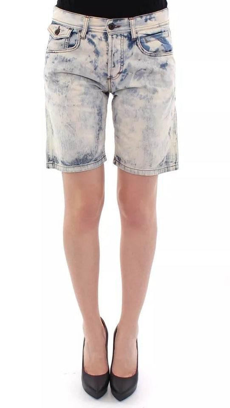 Dolce & Gabbana Blue D&G Cotton Washed Jeans Denim Shorts - Hilstor