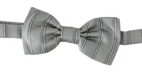 Dolce & Gabbana Light Gray Lining Adjustable Neck Butterfly Bow Tie - Hilstor
