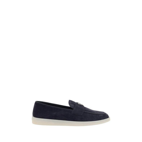Prada Suede Loafers - Hilstor