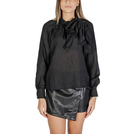 Jacqueline De Yong Black Polyester Blouse - Hilstor