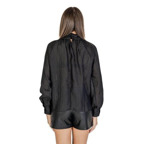 Jacqueline De Yong Black Polyester Blouse - Hilstor