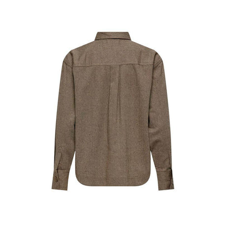 Jacqueline De Yong Beige Recycled Cotton Blouse - Hilstor