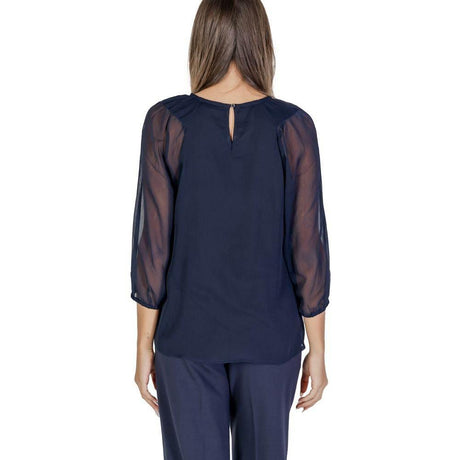Street One Blue Polyester Blouse - Hilstor