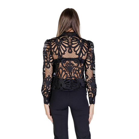 Morgan De Toi Black Polyester Blouse - Hilstor