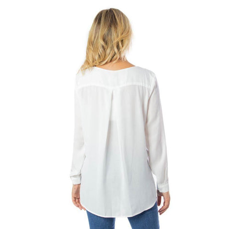 Vila Clothes Cream Polyester Blouse - Hilstor