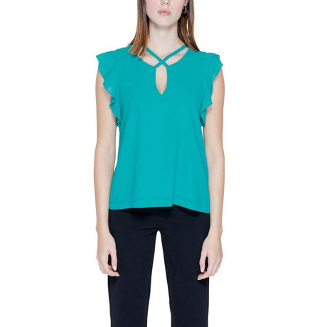 Rinascimento Green Polyester Blouse - Hilstor