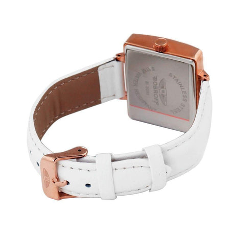 Bobroff White Leather Watch - Hilstor