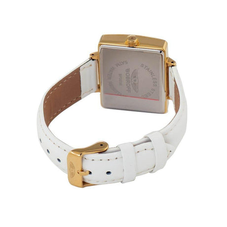 Bobroff White Leather Watch - Hilstor