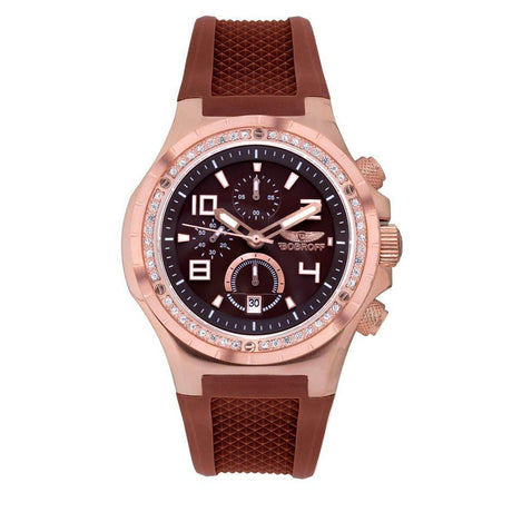 Bobroff Brown Rubber Watch - Hilstor