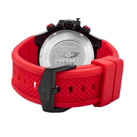 Bobroff Red Rubber Watch - Hilstor