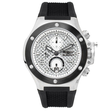 Bobroff Black Rubber Watch - Hilstor