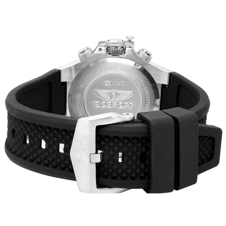 Bobroff Black Rubber Watch - Hilstor