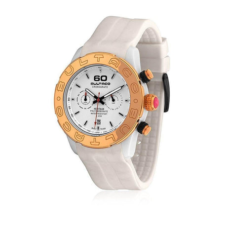 Bultaco White Rubber Watch - Hilstor