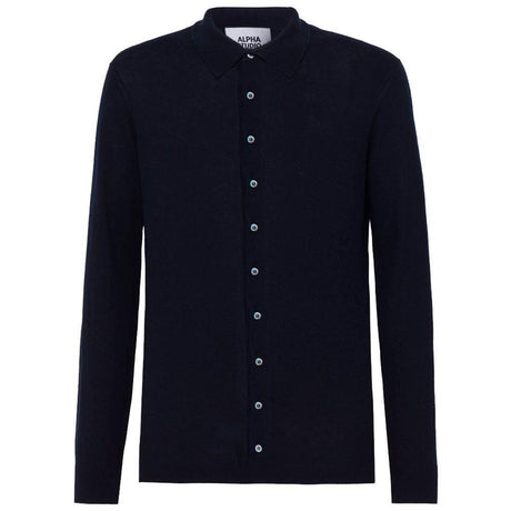 Alpha Studio Blue Cotton Shirt - Hilstor