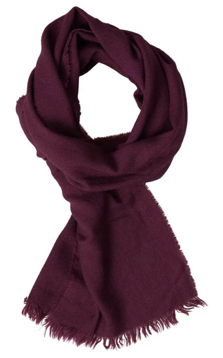 Dolce & Gabbana Purple Cashmere Knit Wrap Shawl Scarf - Hilstor