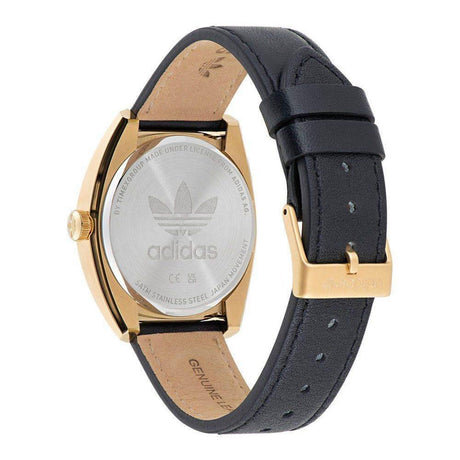 Adidas Black Leather Watch - Hilstor