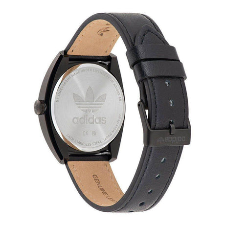 Adidas Black Leather Watch - Hilstor