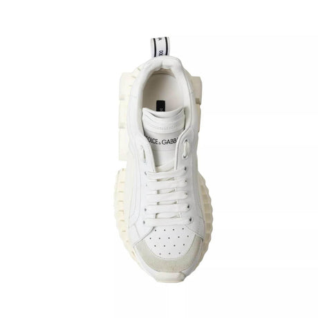 Dolce & Gabbana White Leather Super Queen Women Sneakers - Hilstor