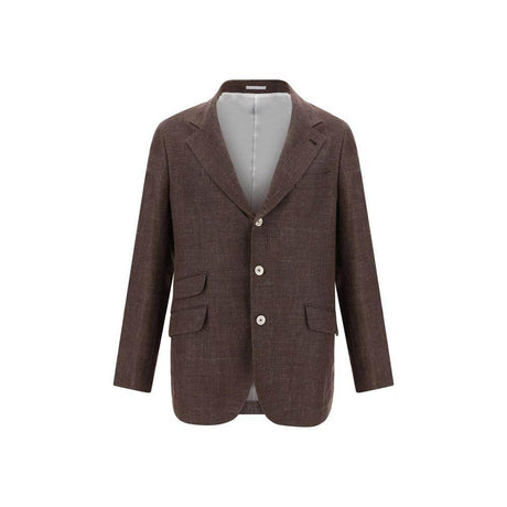 Brunello Cucinelli Linen Blazer Jacket - Hilstor