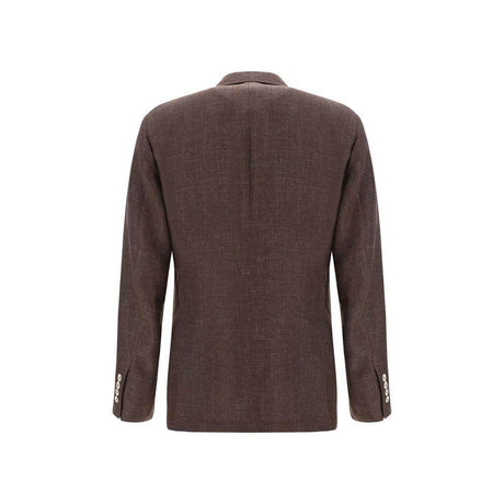 Brunello Cucinelli Linen Blazer Jacket - Hilstor