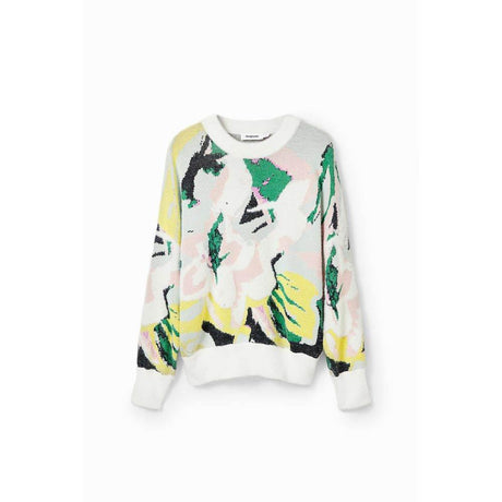 Desigual Cream Polyamide Sweater - Hilstor