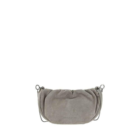Brunello Cucinelli Suede Shoulder Bag - Hilstor