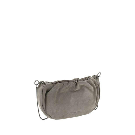Brunello Cucinelli Suede Shoulder Bag - Hilstor