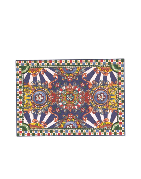 Dolce & Gabbana Multicolor Carretto Siciliano Envelope Post Card Holder - Hilstor