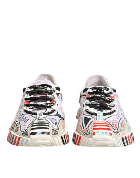 Dolce & Gabbana Multicolor Suede Fabric NS1 Sneakers Shoes - Hilstor