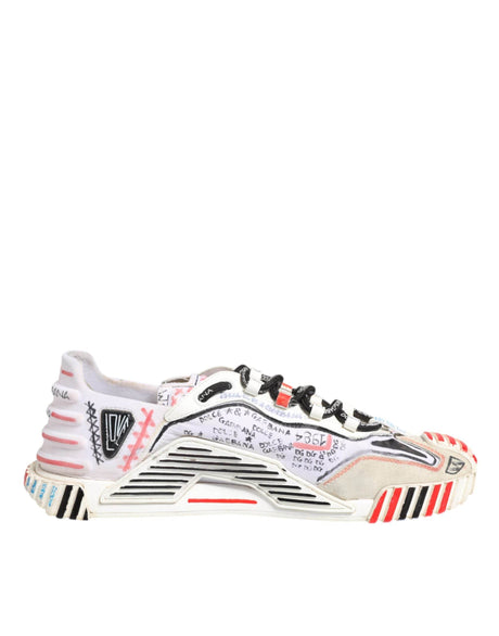 Dolce & Gabbana Multicolor Suede Fabric NS1 Sneakers Shoes - Hilstor