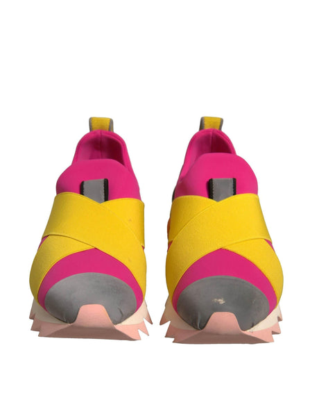 Dolce & Gabbana Multicolor Neoprene Elastic Ibiza Sneakers Shoes - Hilstor