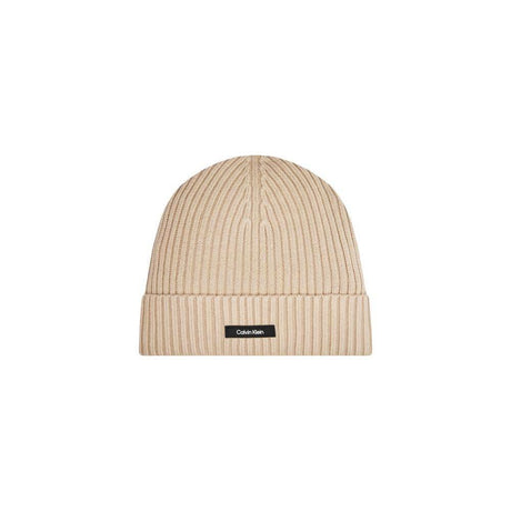 Calvin Klein Beige Organic Cotton Caps Baseball Hat - Hilstor