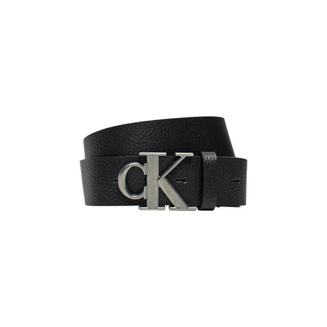Calvin Klein Jeans Black Leather Belt - Hilstor
