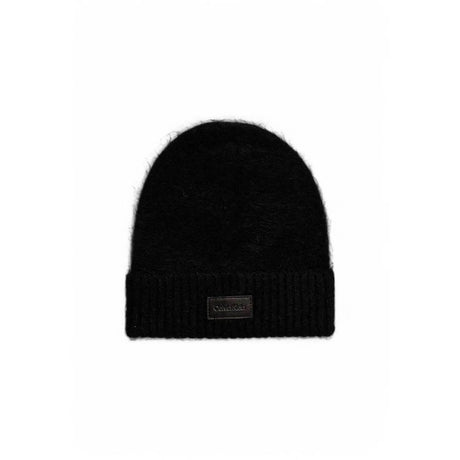Calvin Klein Black Alpaca Leather Caps Baseball Hat - Hilstor