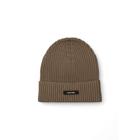 Calvin Klein Beige Organic Cotton Caps Baseball Hat - Hilstor
