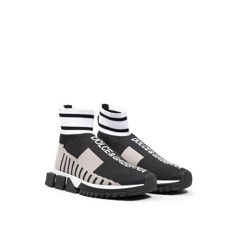 Dolce & Gabbana Black Fabric Sneaker - Hilstor