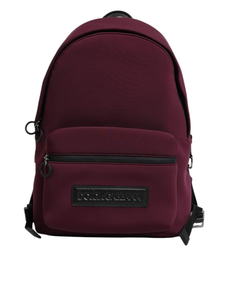 Dolce & Gabbana Burgundy Montreale Tecnico Textile Men Backpack Bag - Hilstor