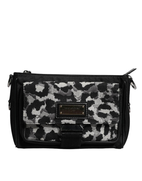 Dolce & Gabbana Multicolor Leopard Jacquard Crossbody Bag - Hilstor