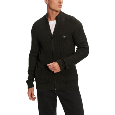 Calvin Klein Jeans Black Cotton Cardigan - Hilstor