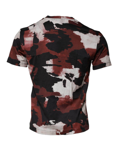 Dolce & Gabbana Multicolor Camouflage Crew Neck T-shirt - Hilstor