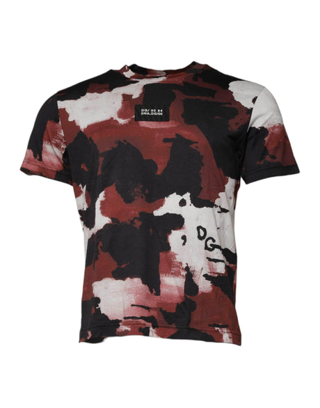Dolce & Gabbana Multicolor Camouflage Crew Neck T-shirt - Hilstor