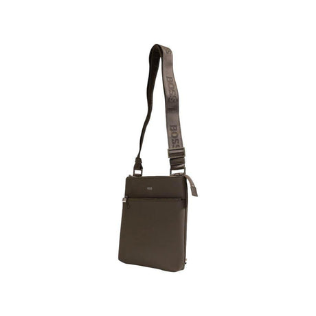 Hugo Boss Green Leather Messenger Bag - Hilstor