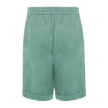 Alpha Studio Green Linen Short - Hilstor