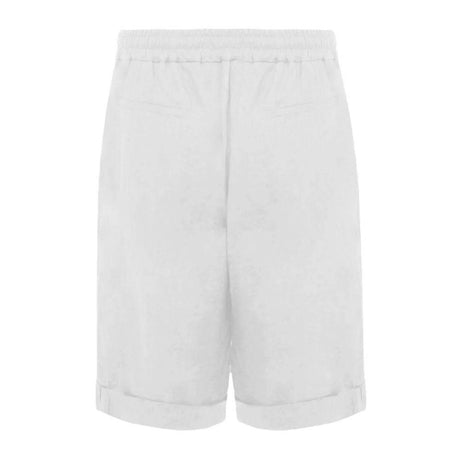 Alpha Studio White Linen Short - Hilstor