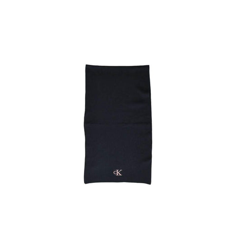 Calvin Klein Black Recycled Polyester Scarf - Hilstor