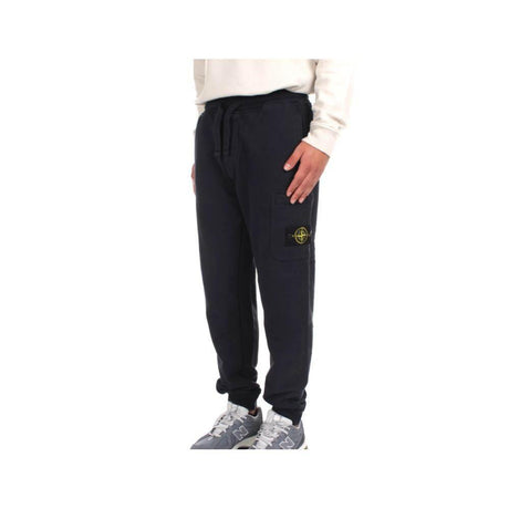 Stone Island Blue Cotton Men's Tracksuit Pant - Hilstor