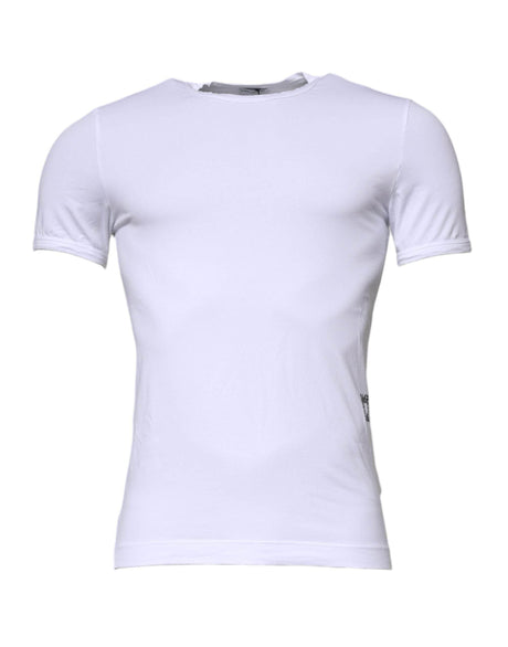 Dolce & Gabbana White Cotton Stretch Crewneck Underwear T-shirt - Hilstor