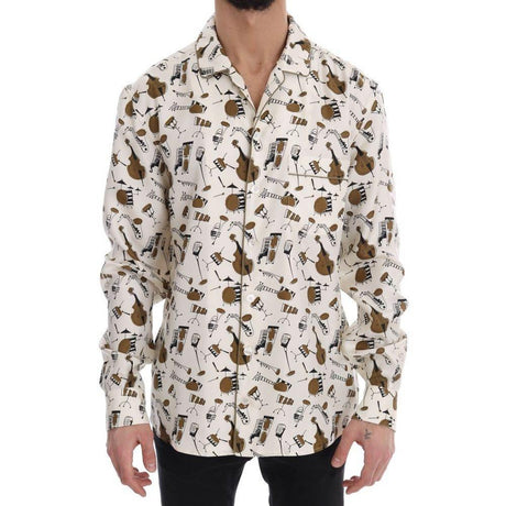 Dolce & Gabbana Multicolor Silk Shirt - Hilstor