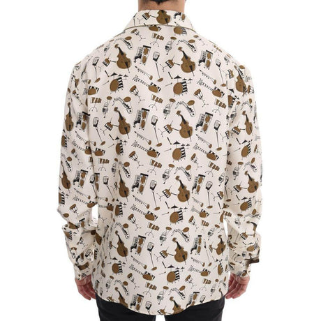 Dolce & Gabbana Multicolor Silk Shirt - Hilstor