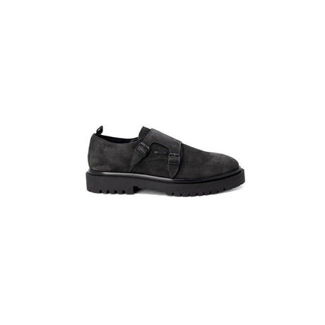 Antony Morato Black Leather Flat - Hilstor